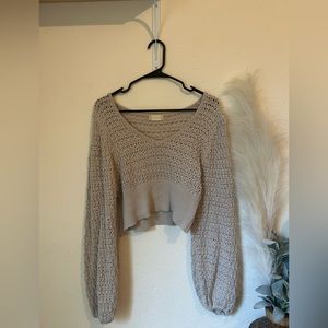 Altar’d State wide arm cropped sweater